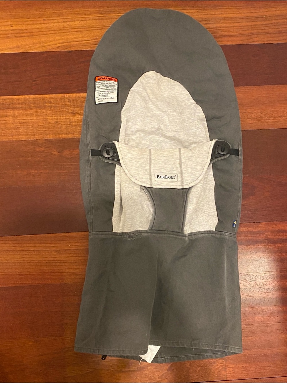 BabyBjorn Dual-Tone Gray Baby Bouncer Cover *FLAWED*